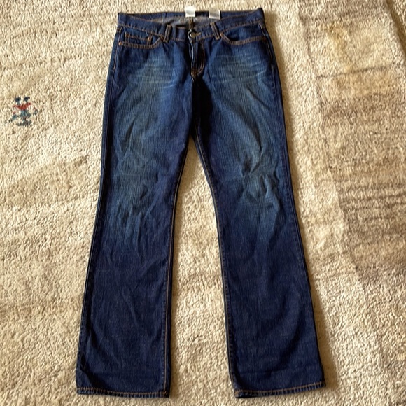 Dark wash flared jeans 100% cotton - Picture 2 of 8
